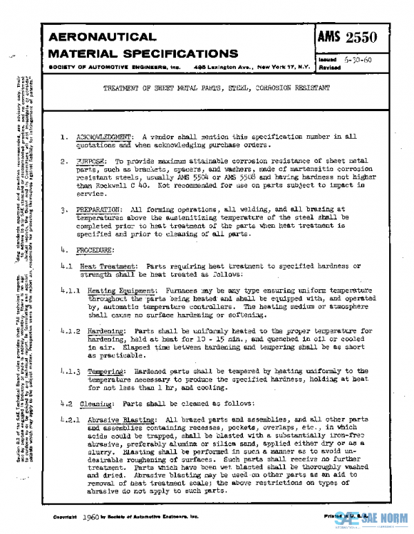 SAE AMS2550 PDF