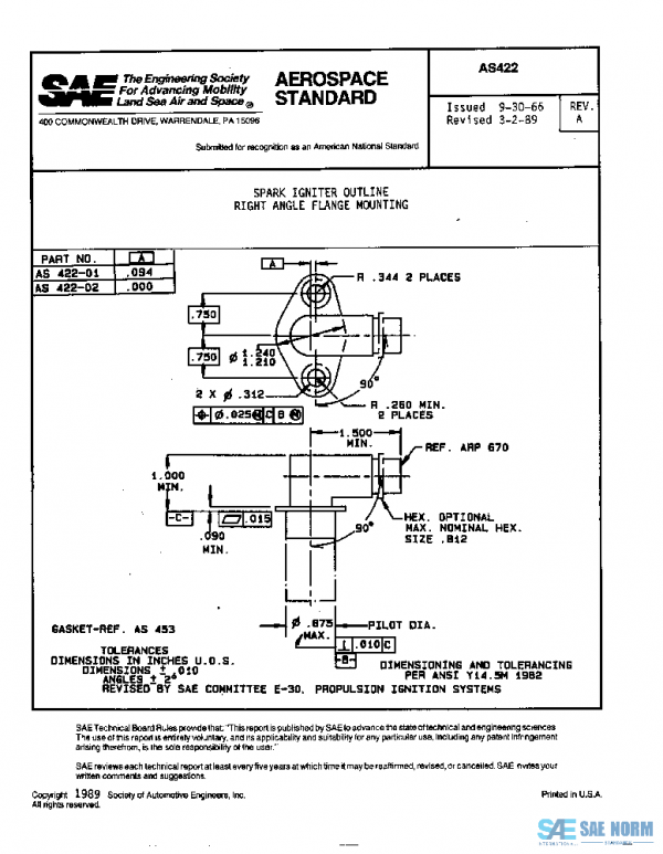 SAE AS422A PDF