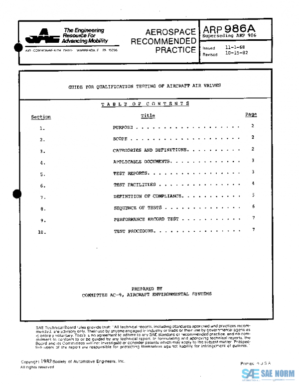 SAE ARP986A PDF