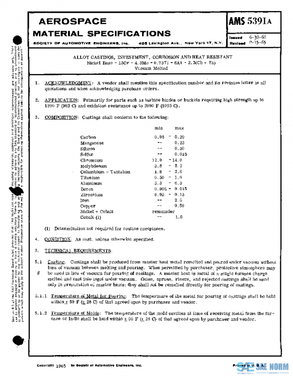 SAE AMS5391A PDF