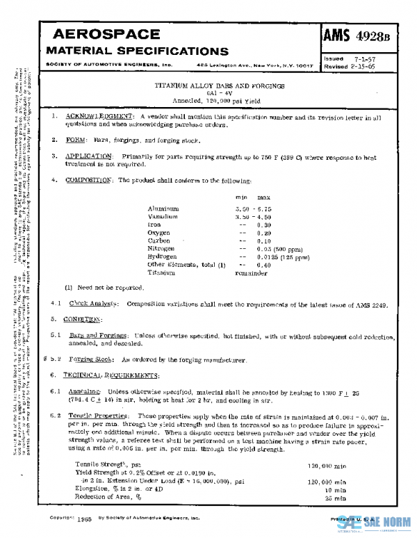SAE AMS4928B PDF SAE AMS4928B PDF
