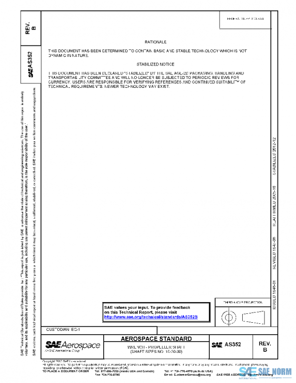SAE AS352B PDF SAE AS352B PDF
