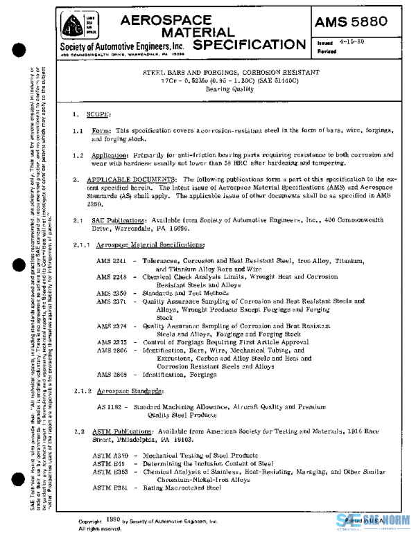 SAE AMS5880 PDF