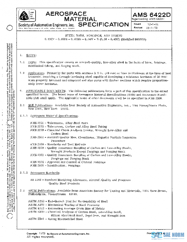 SAE AMS6422D PDF