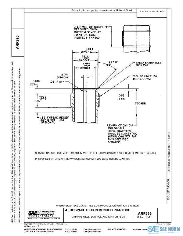 SAE ARP295 PDF