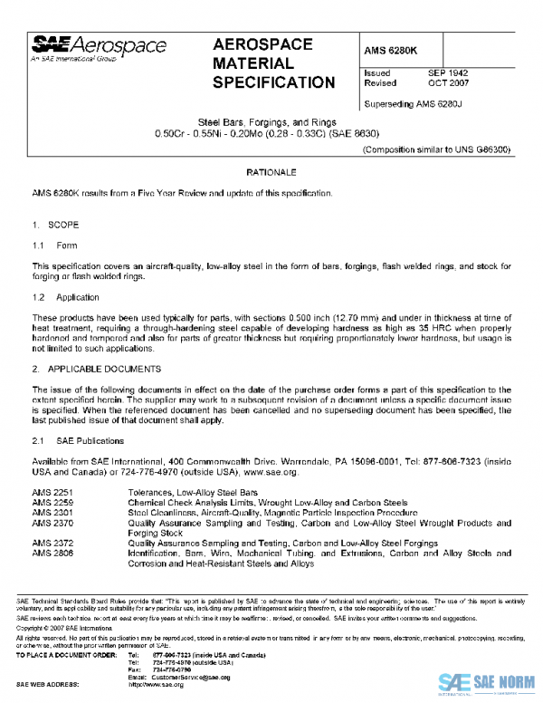 SAE AMS6280K PDF
