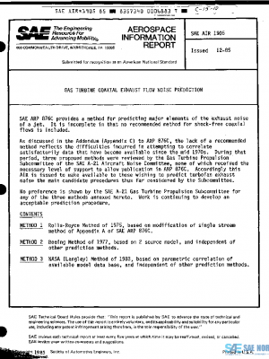 SAE AIR1905 PDF