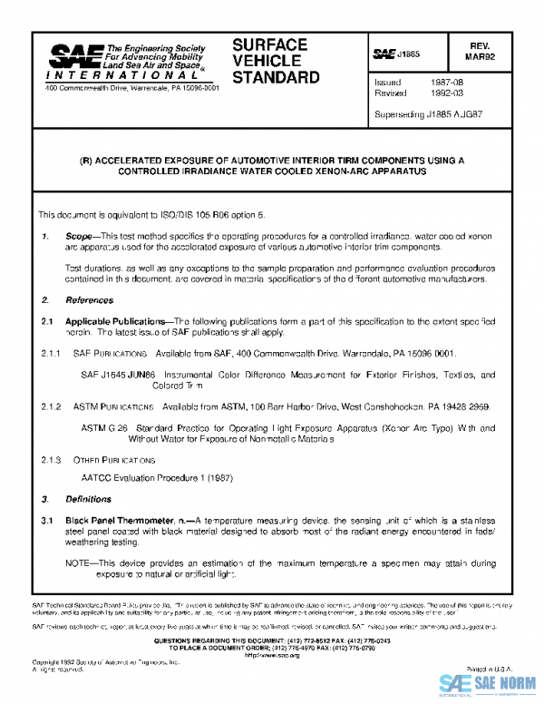 SAE J1885_199203 PDF