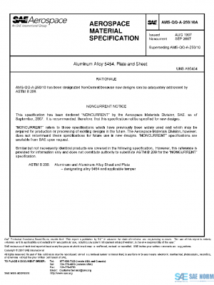 SAE AMSQQA250/10A PDF