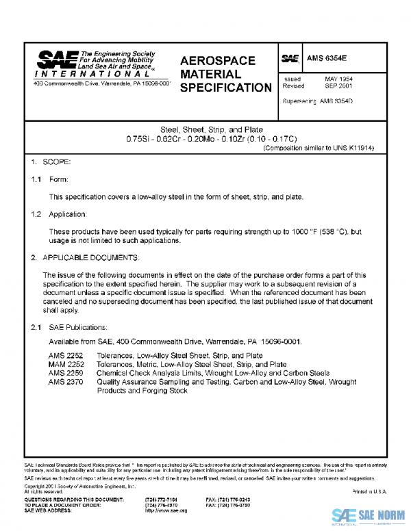 SAE AMS6354E PDF