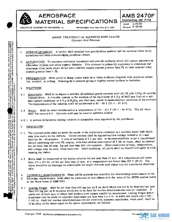 SAE AMS2470F PDF SAE AMS2470F PDF
