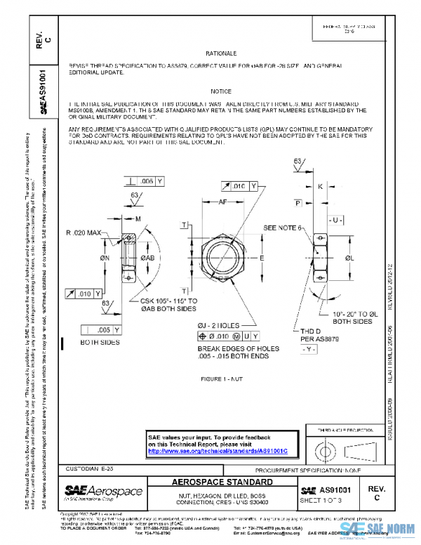 SAE AS91001C PDF SAE AS91001C PDF