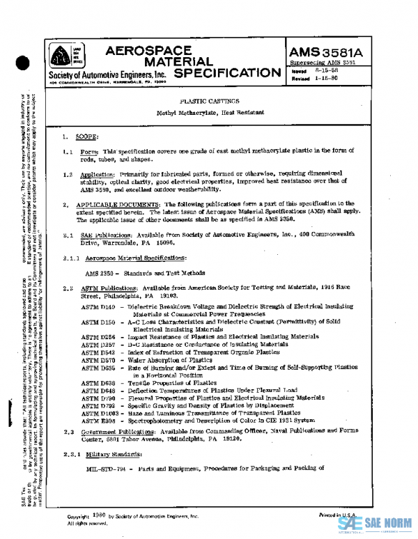 SAE AMS3581A PDF