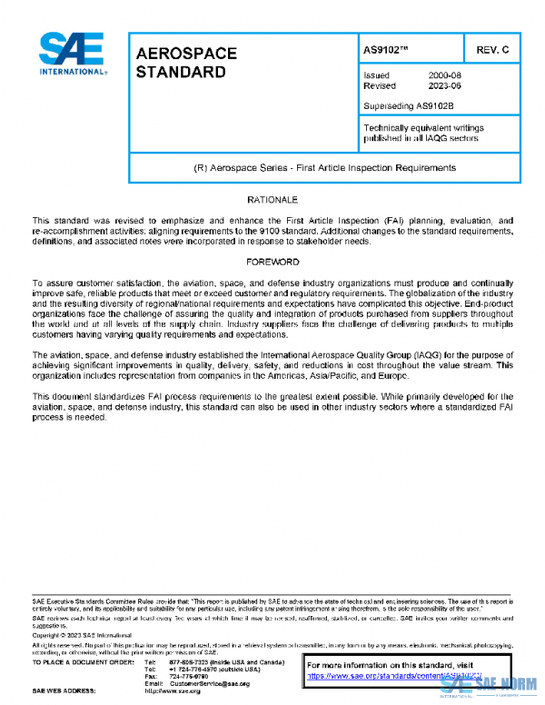 SAE AS9102C PDF