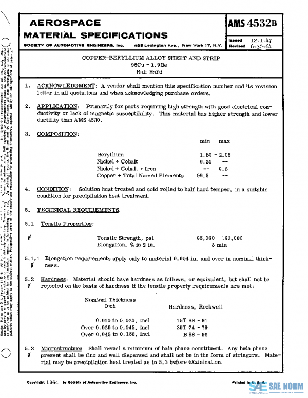 SAE AMS4532B PDF SAE AMS4532B PDF