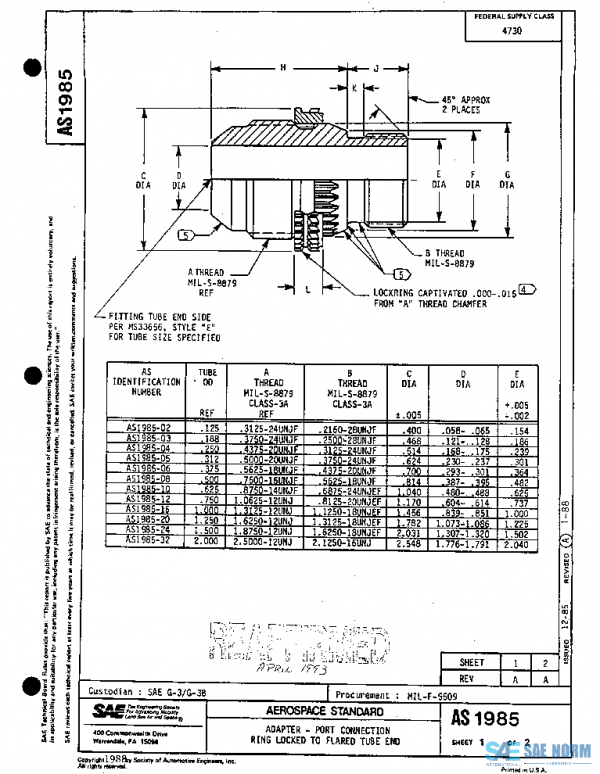 SAE AS1985A PDF