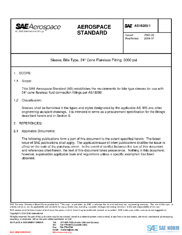 SAE AS18280/1 PDF SAE AS18280/1 PDF