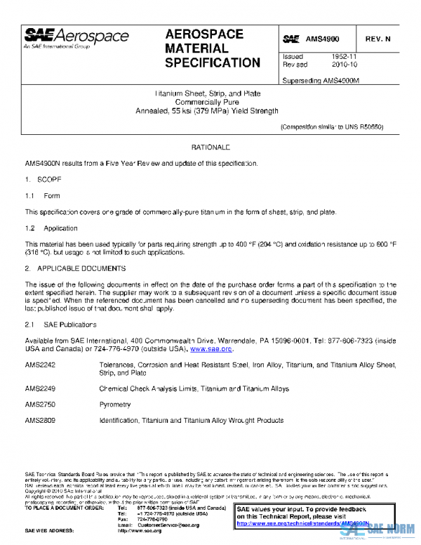SAE AMS4900N PDF SAE AMS4900N PDF