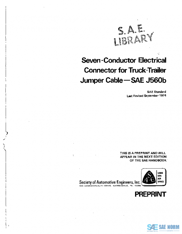 SAE J560B_197409 PDF