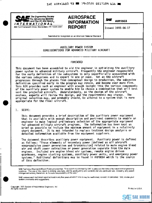 SAE AIR1603 PDF