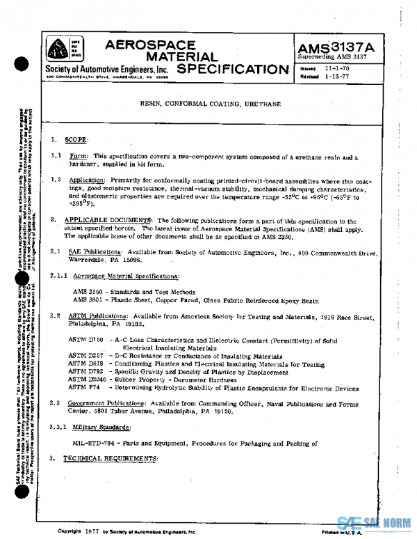 SAE AMS3137A PDF SAE AMS3137A PDF