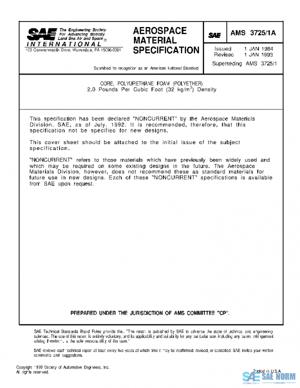 SAE AMS3725/1A PDF