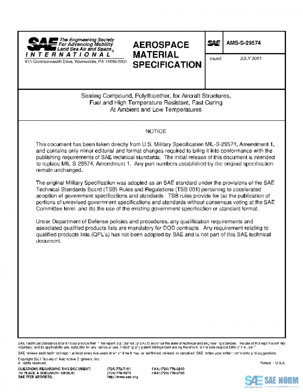 SAE AMSS29574 PDF