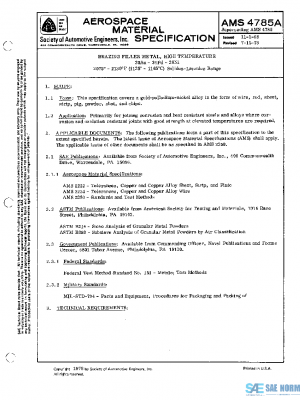 SAE AMS4785A PDF