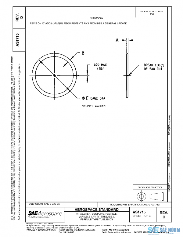 SAE AS1715D PDF SAE AS1715D PDF