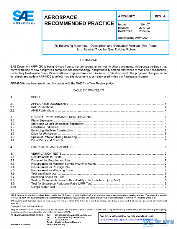 SAE ARP4050A PDF