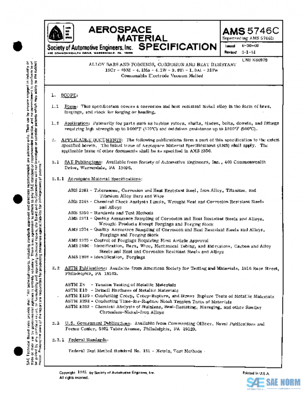 SAE AMS5746C PDF SAE AMS5746C PDF