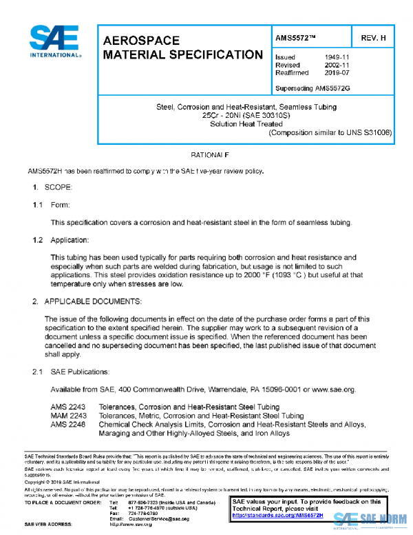 SAE AMS5572H PDF