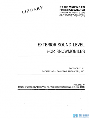 SAE J192_197207 PDF