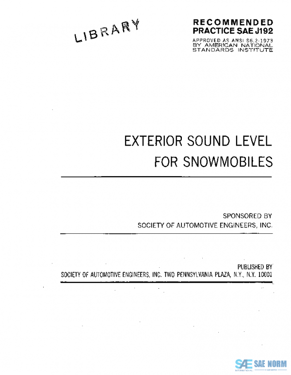 SAE J192_197207 PDF