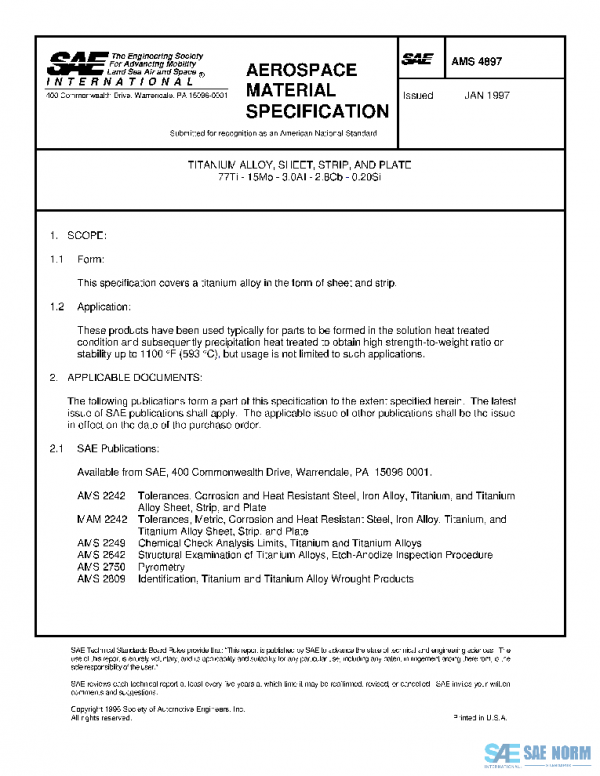 SAE AMS4897 PDF