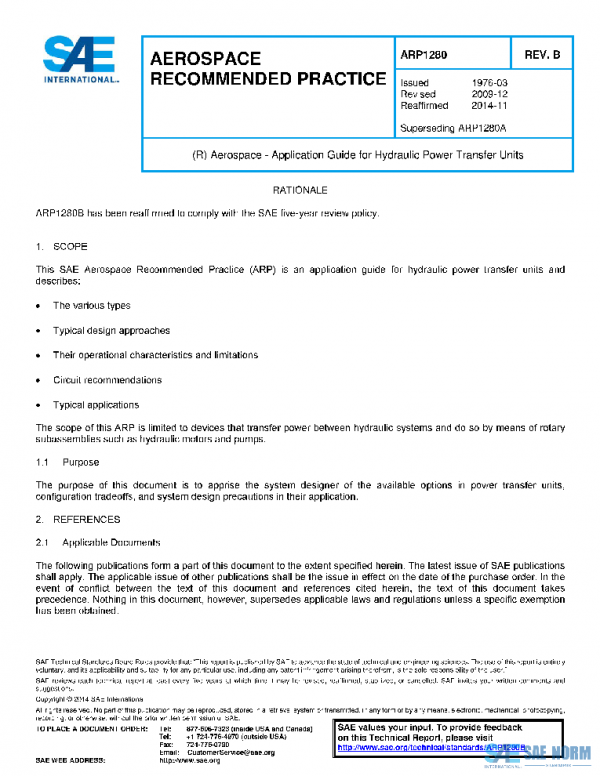 SAE ARP1280B PDF