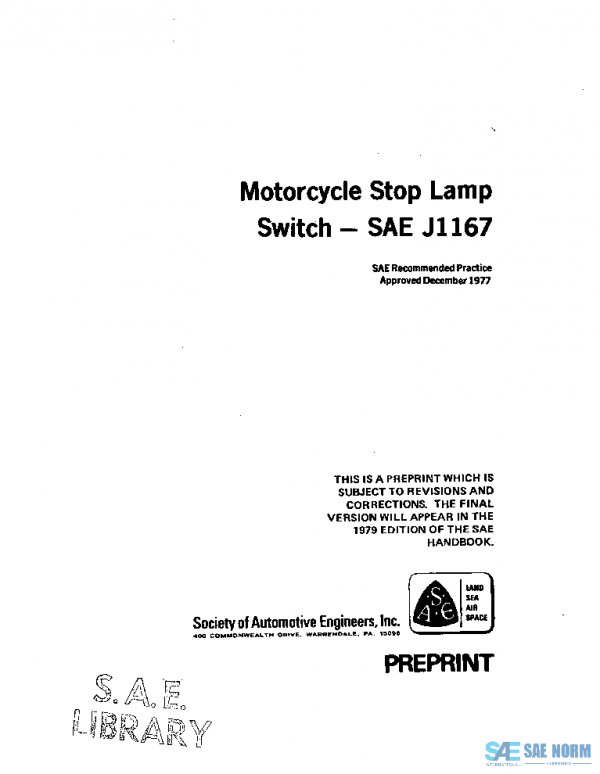 SAE J1167_197712 PDF SAE J1167_197712 PDF