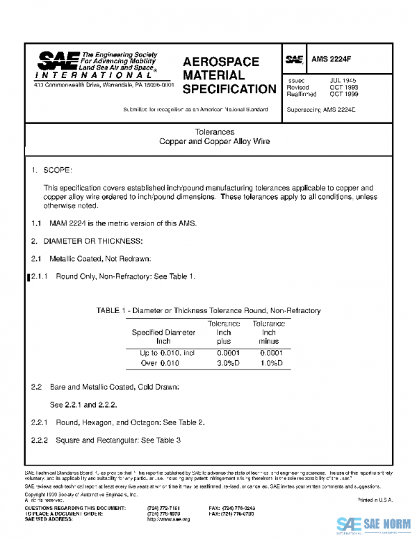 SAE AMS2224F PDF