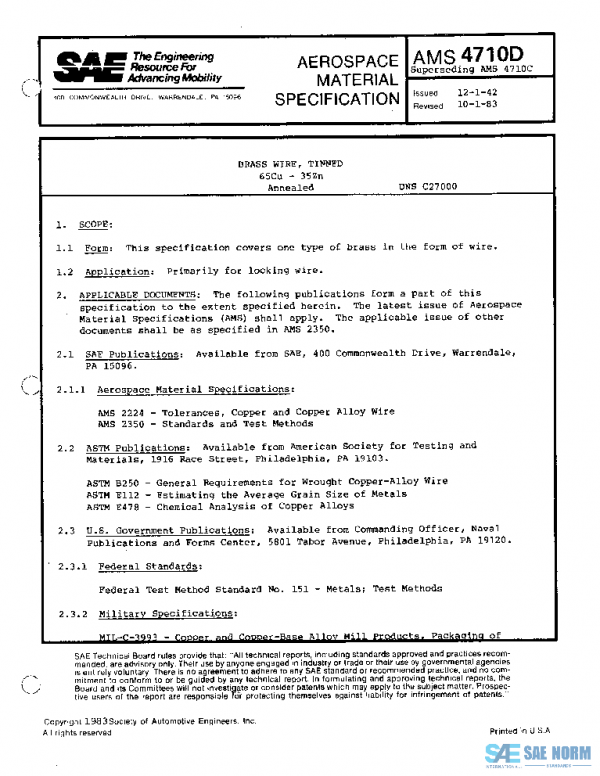 SAE AMS4710D PDF