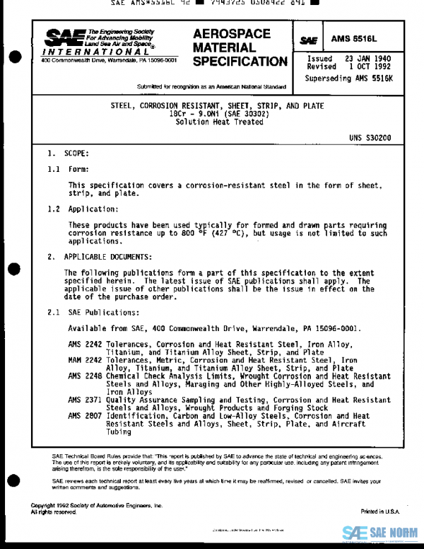 SAE AMS5516L PDF