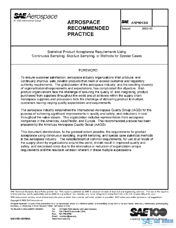 SAE ARP9013/4 PDF