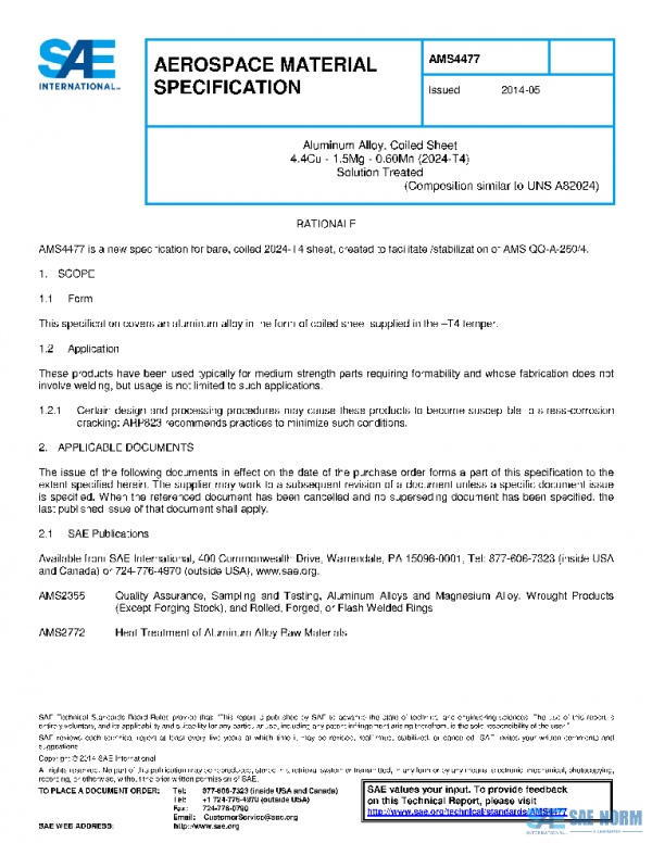 SAE AMS4477 PDF