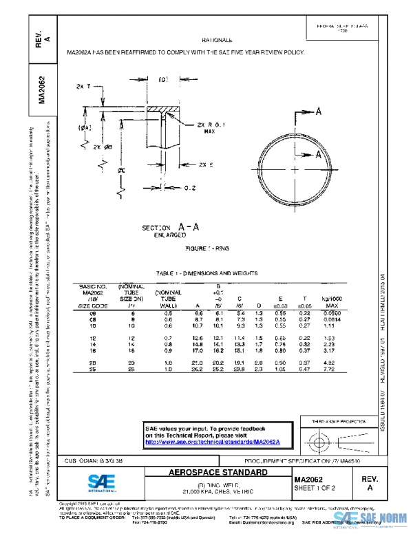 SAE MA2062A PDF SAE MA2062A PDF