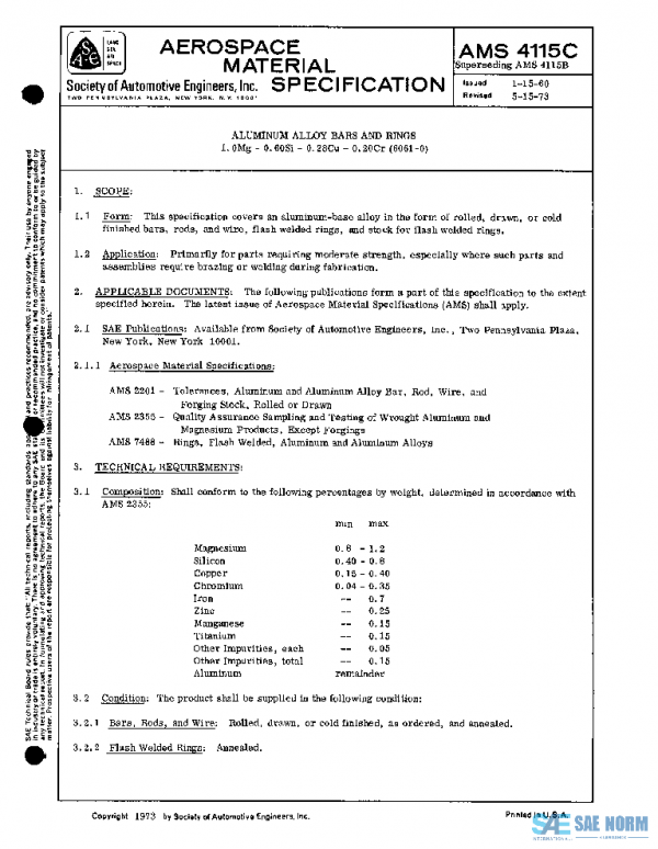SAE AMS4115C PDF SAE AMS4115C PDF