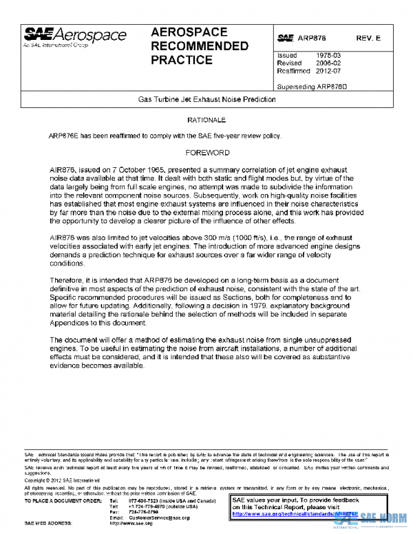 SAE ARP876E PDF
