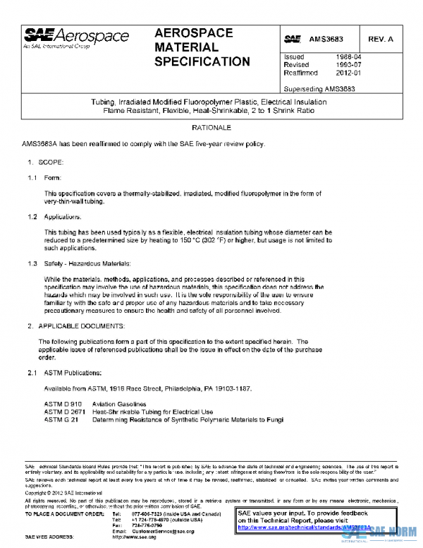SAE AMS3683A PDF SAE AMS3683A PDF
