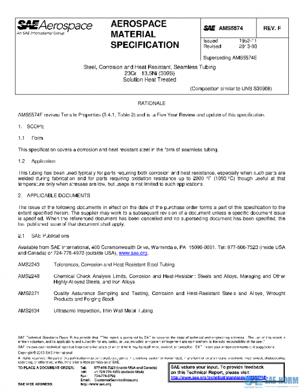 SAE AMS5574F PDF SAE AMS5574F PDF