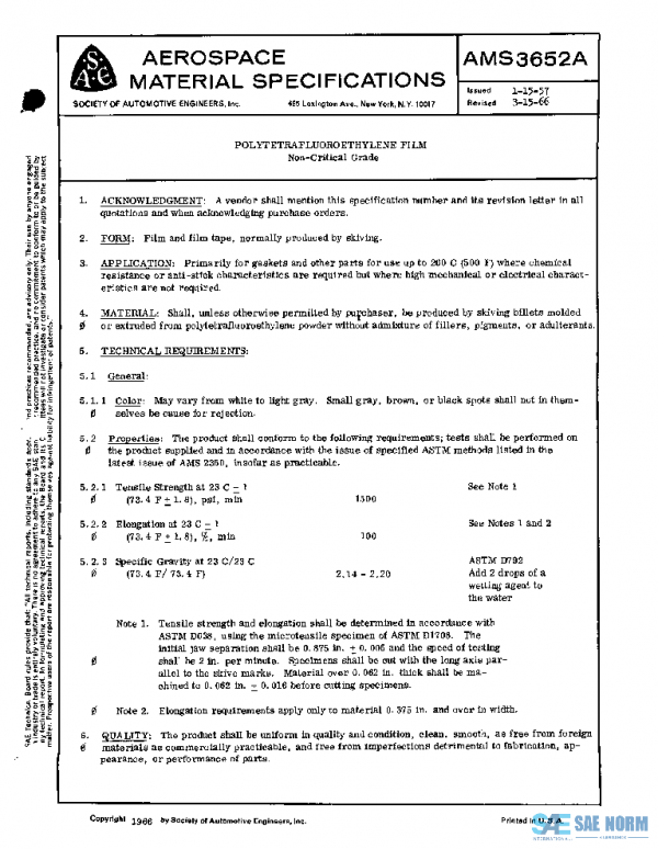 SAE AMS3652A PDF SAE AMS3652A PDF