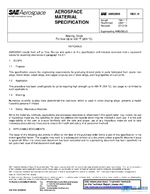 SAE AMS2665H PDF