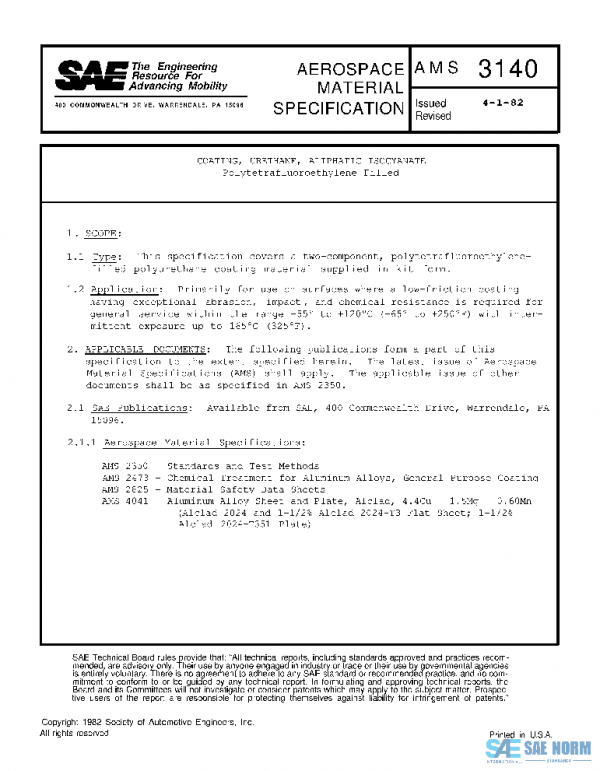 SAE AMS3140 PDF